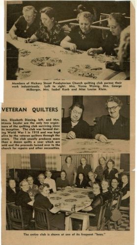 Quilters in Scranton Pa church