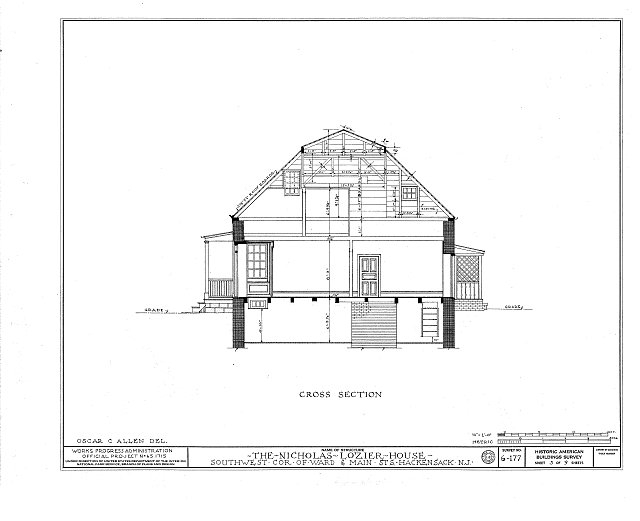 HABS NJ,2-HACK,5- (sheet 5 of 9) - Nicholas Lozier House,...