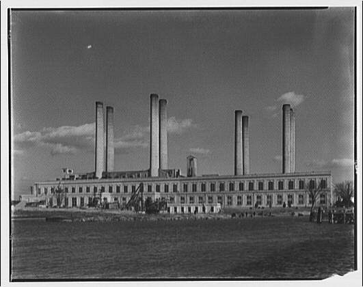 Potomac Electric Power Co. Benning plant. Front view of...