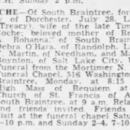Lillian Treacy-Roche--Obituary Boston Globe,Boston, Massachusetts pg 6,(29 jul 1961)