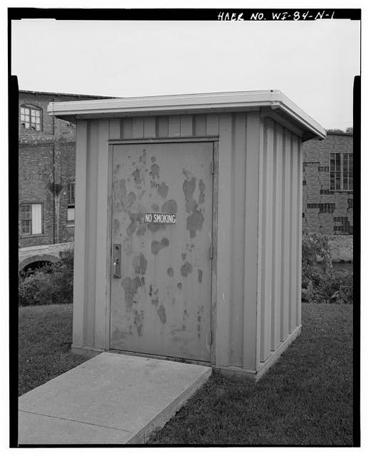 1. VIEW EAST, Storage building - Appleton Locks & Dams,...
