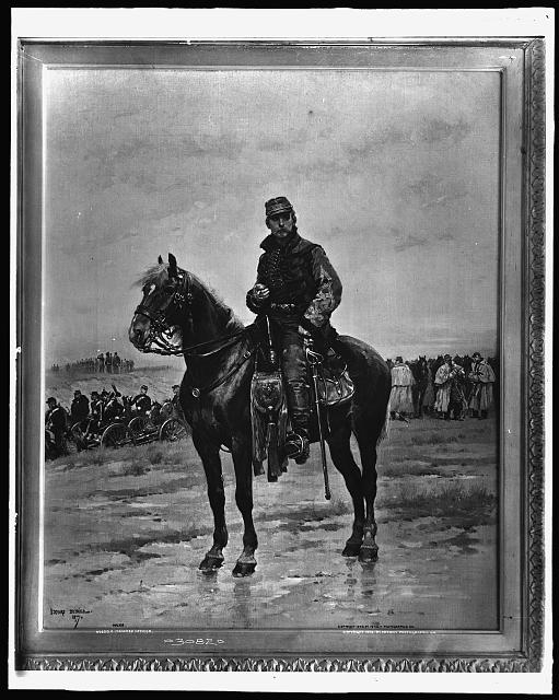 A mounted officer