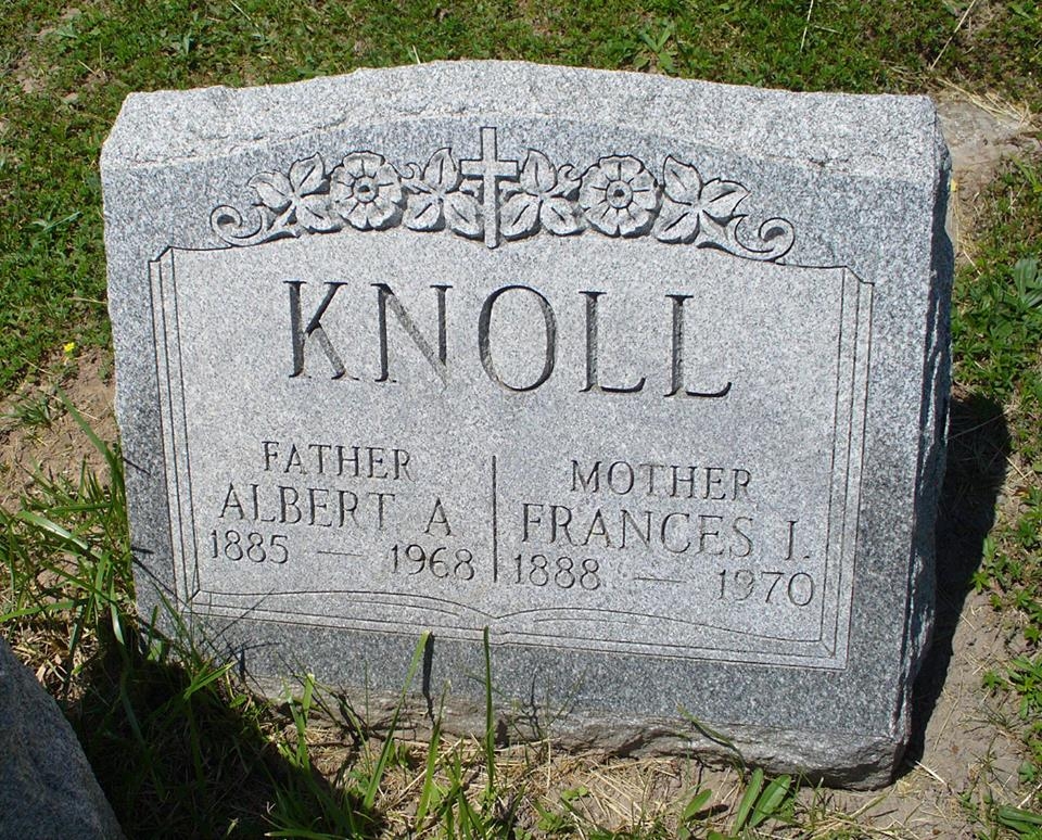 Albert & Frances Knoll gravesite