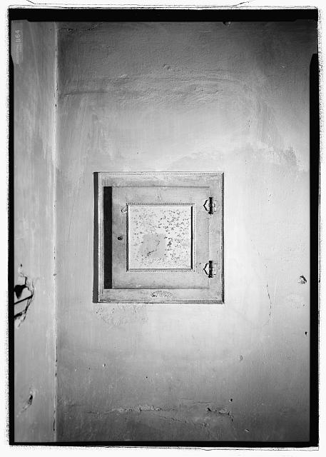 Detail view of electrical cabinet on second floor of...