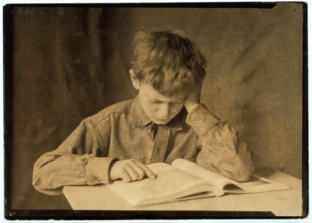 Miscellaneous. Boy studying