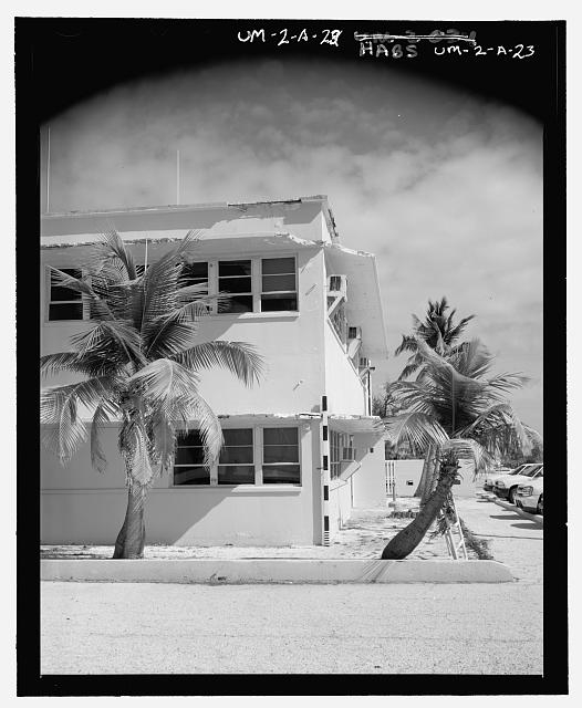 SOUTHWEST CORNER OF WAKE ISLAND AIRFIELD TERMINAL,...
