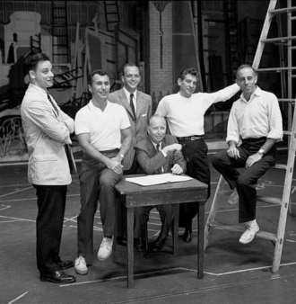 Leonard Bernstein with West Side Story Creative Team.
