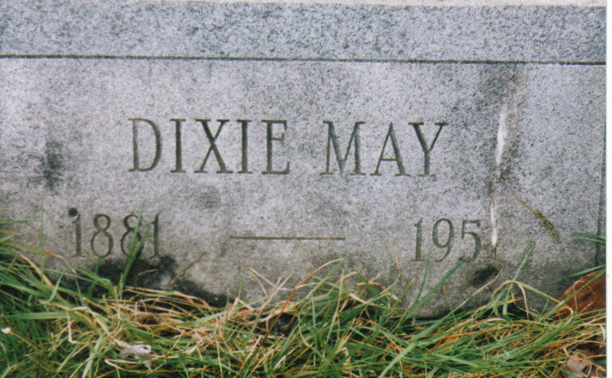 Headstone of Dixie May