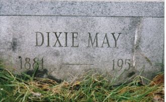 Headstone of Dixie May
