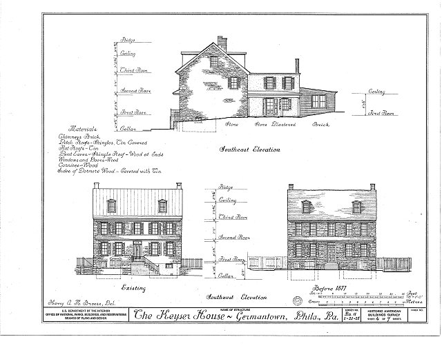 HABS PA,51-GERM,52- (sheet 4 of 7) - Keyser House, 6205...