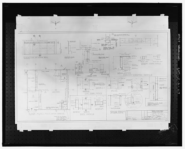 ARCHITECTURAL DRAWING, FLOOR PLANS AND DETAILS, POST...