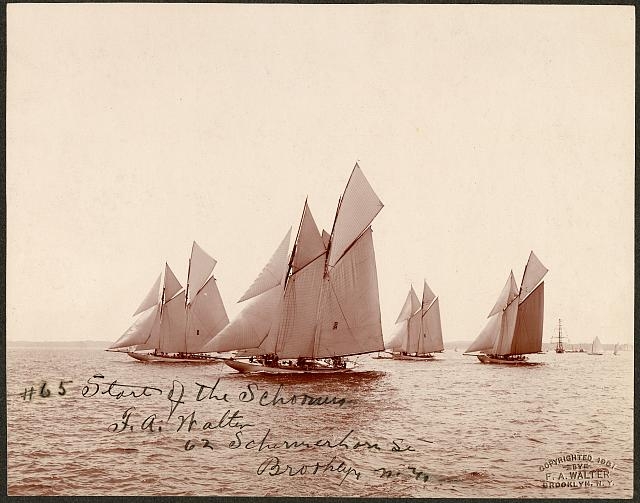 Start of the schooners / F. A. Walter, 62 Schermerhorn...