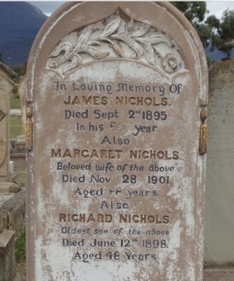 Margaret, James, and Richard Nichols Grave