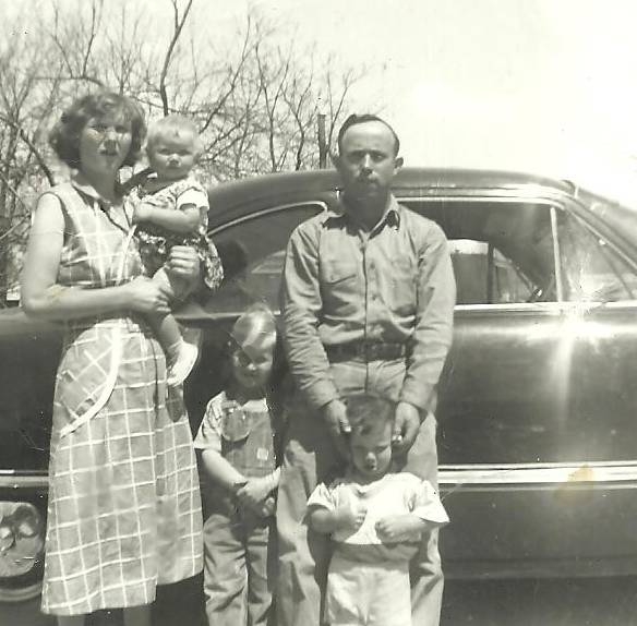 Alton & Peggy Phipps Family, Indiana 1953