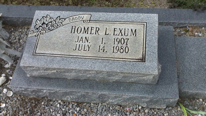 Homer Lamar Exum gravesite