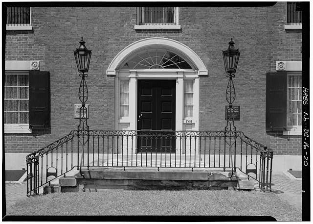 28. EAST FRONT, DETAIL OF ENTRANCE - Decatur House,...