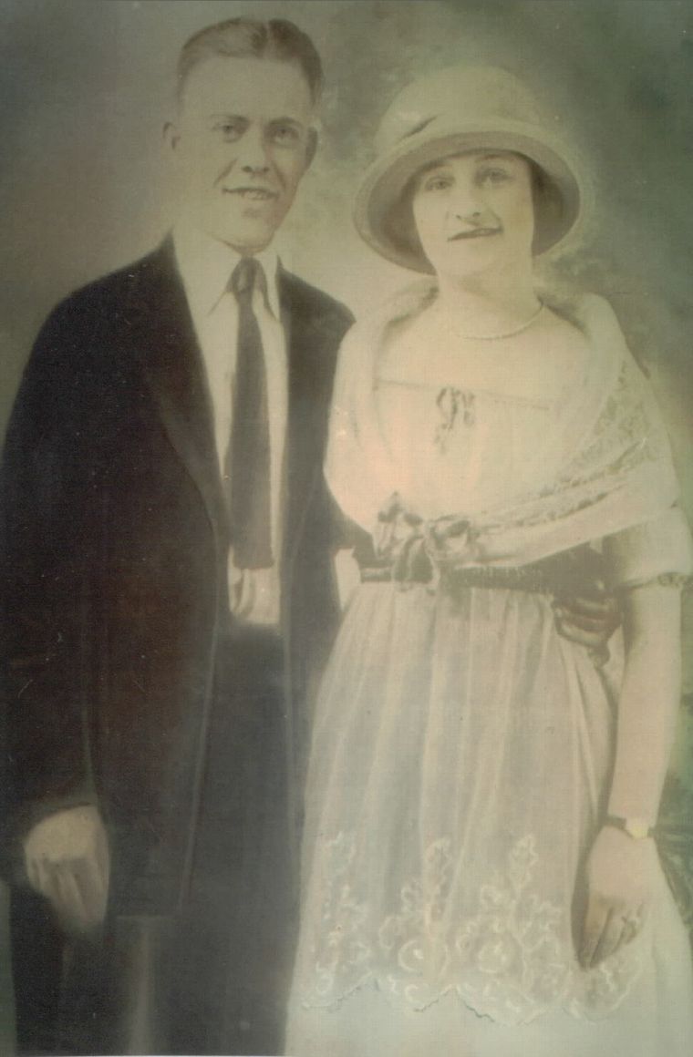 John J & Mary (Hutchings) Costello, Indiana 1921