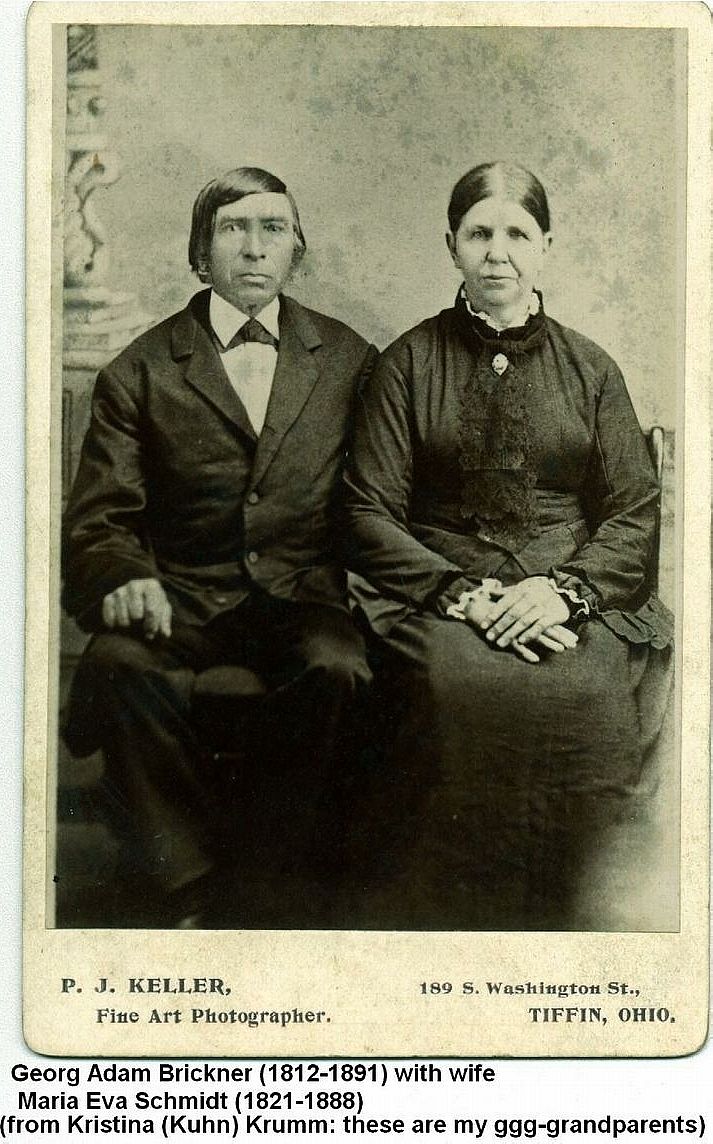 Georg Adam Brickner and wife Maria Eva (Schmidt)