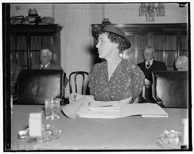 Mrs. Brown at Child Labor hearing. Washington, D.C., May...