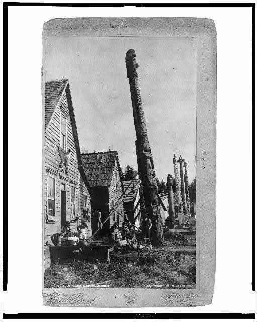 Indian village, Howkan, Alaska / Winter & Pond, Juneau,...