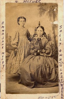 Emma Jane Moody and her mother, Sally Ann (Glaze) Moody