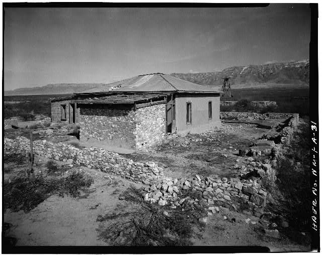 31. MCDONALD RANCH: VIEW OF RANCH HOUSE, FROM SOUTHWEST -...