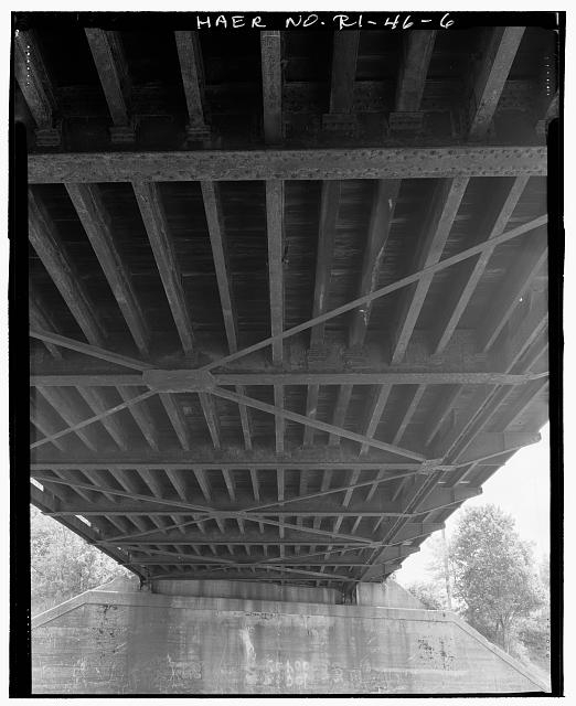 6. Detail view of top chord and portal bracing looking...