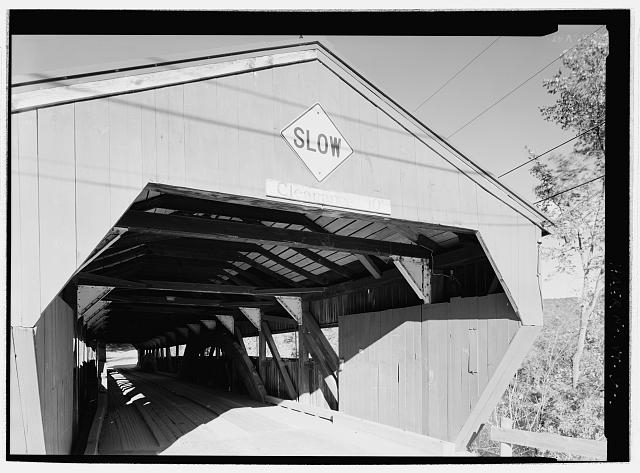 INTERIOR FROM SOUTH PORTAL - Taftsville Bridge, Spanning...