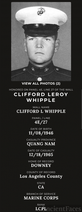 LCPL Clifford Leroy Whipple