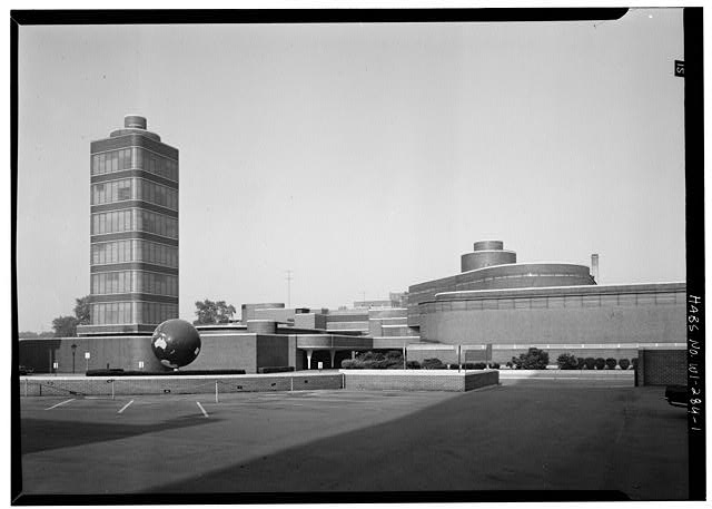 1. EXTERIOR, GENERAL VIEW, EAST TOWARDS BUILDINGS COMPLEX...
