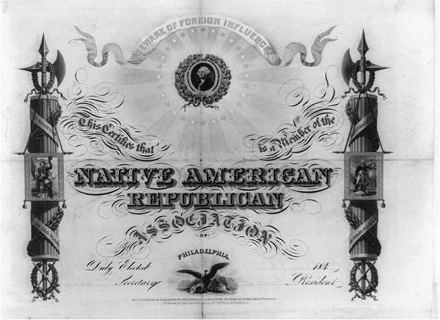 This certifies that [blank] is a member of the Native...
