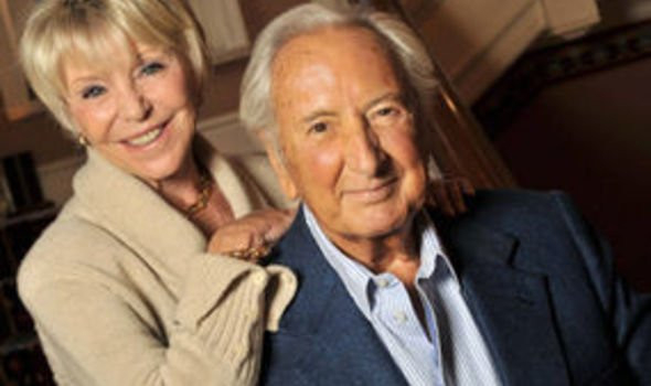 Michael Winner and Geraldine Winner.