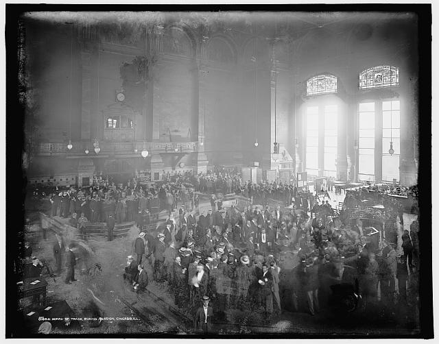 Board of Trade during session, Chicago, Ill.