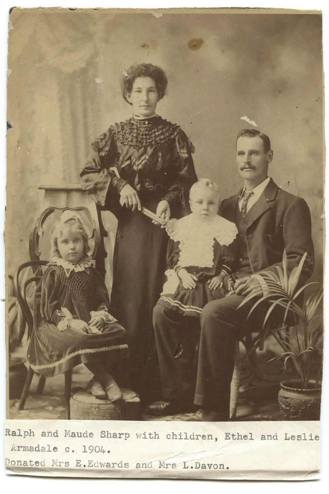 Ralph & Ethel Maud Sharp family