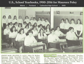 Maureen E Foley-Hester--U.S., School Yearbooks, 1900-2016(1968)