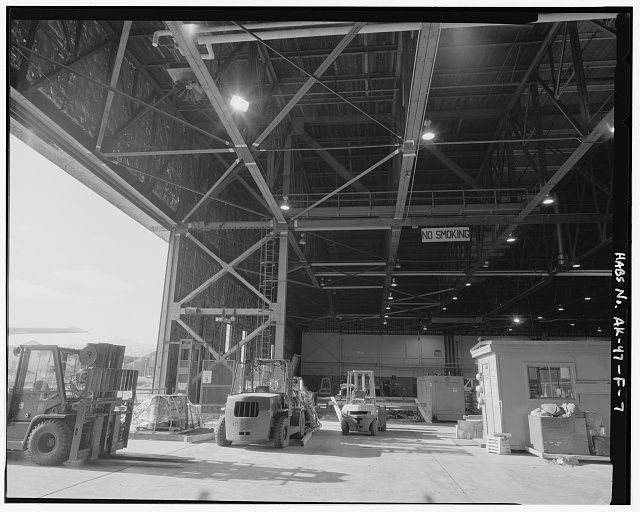 7. FRONT ELEVATION - Kodiak Naval Operating Base, Hangar,...