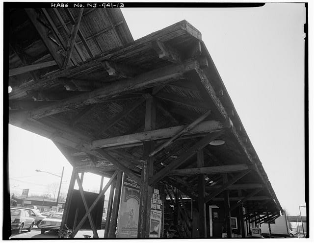 13. VIEW SOUTH, UNDERSIDE OF CANOPY - Fanwood Station,...