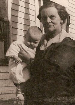 Grandma Prentis and baby Dot