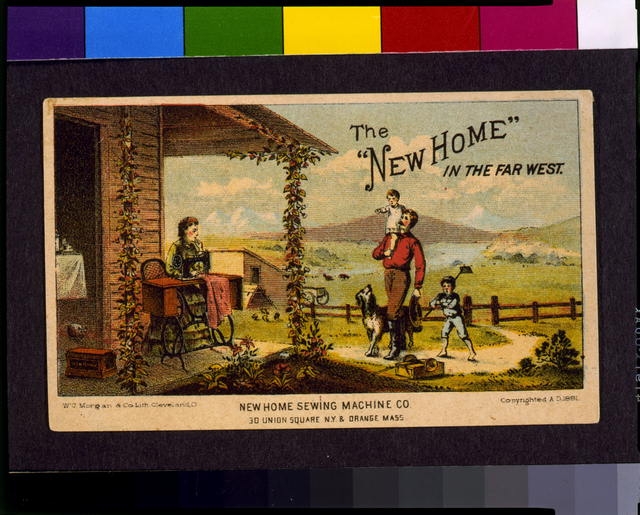 The "New home" in the far west / W.U. Morgan & Co. Lith,...
