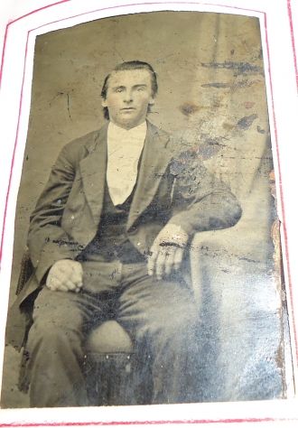 Tintype of an unknown man