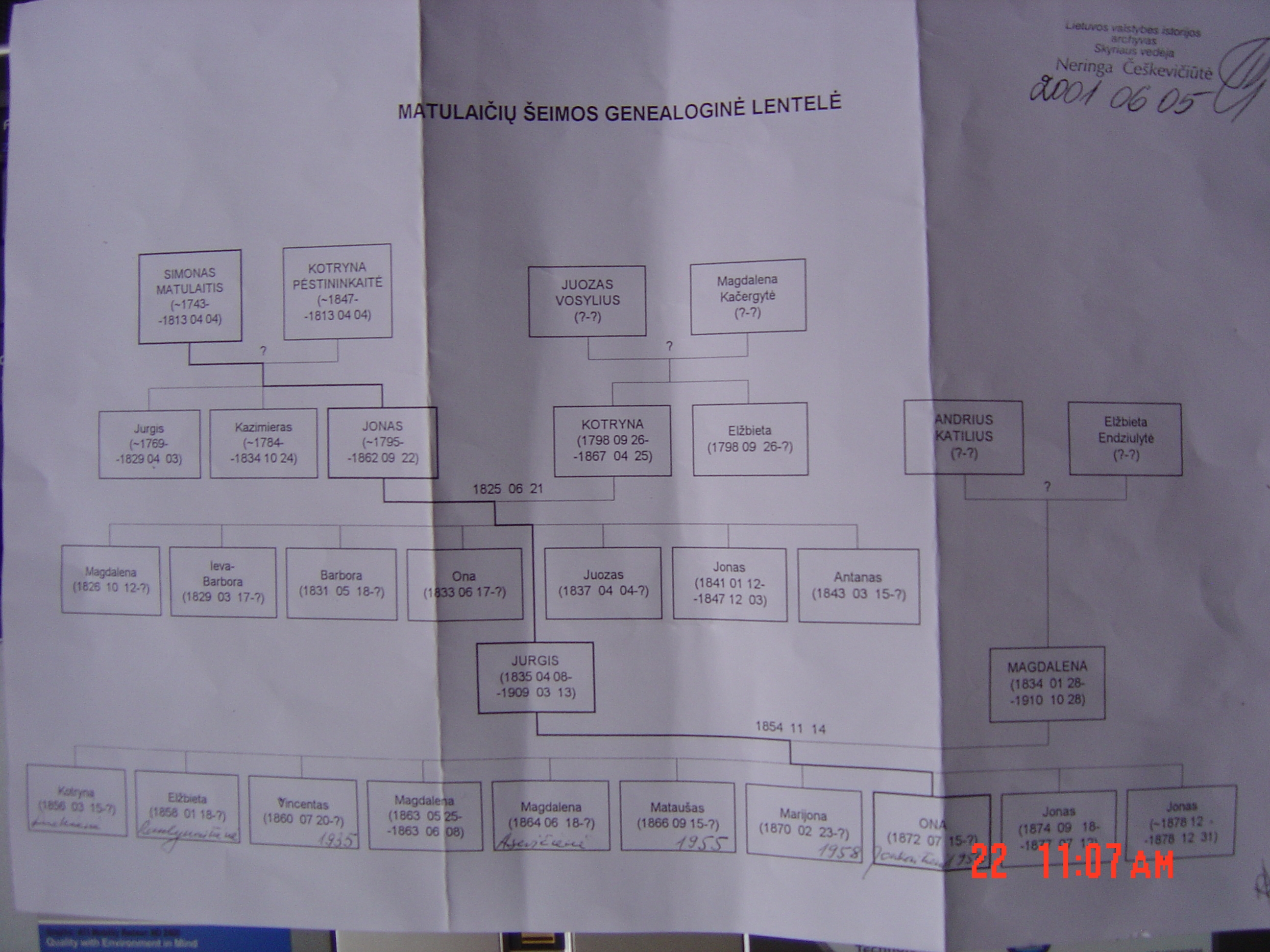 Domeikai's family tree