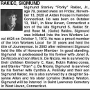 A photo of Sigmund S Rakiec Jr
