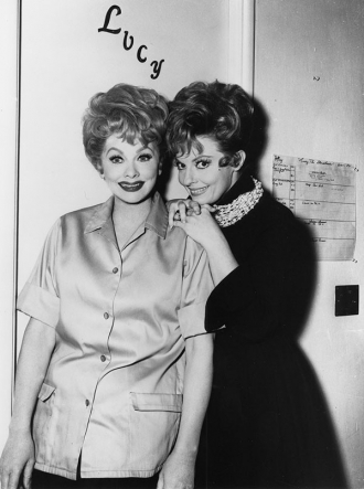Lucille Ball and Carole Cook
