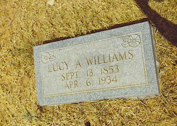 Gravesite of Lucy Ann Boyd Williams