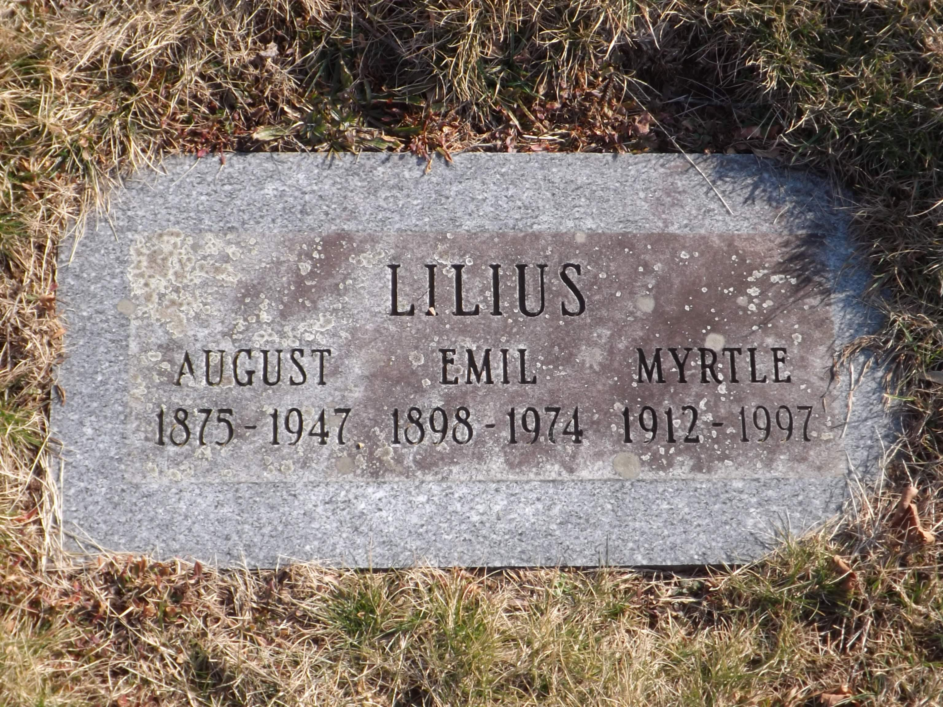 Myrtle A Lilius Gravesite
