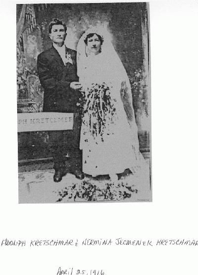 Adolph & Hermina Kretschmar