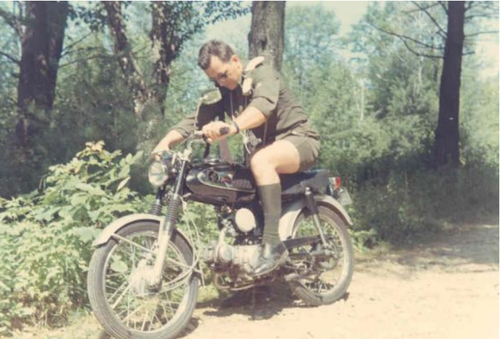 Jaroslav Luchkan Riding a Motorcycle