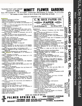 Margaret D Brogan-McDonald--U.S., City Directories, 1822-1995(1956)
