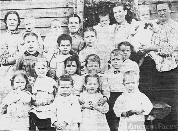 Bower Girls and their children