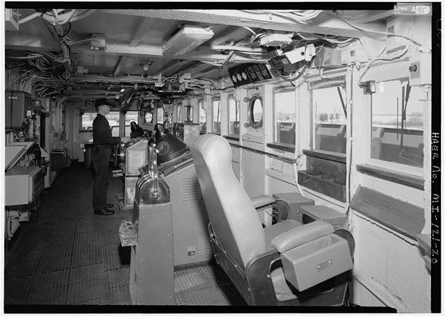 INTERIOR VIEW OF WHEEL HOUSE FROM STARBOARD - U.S. Coast...